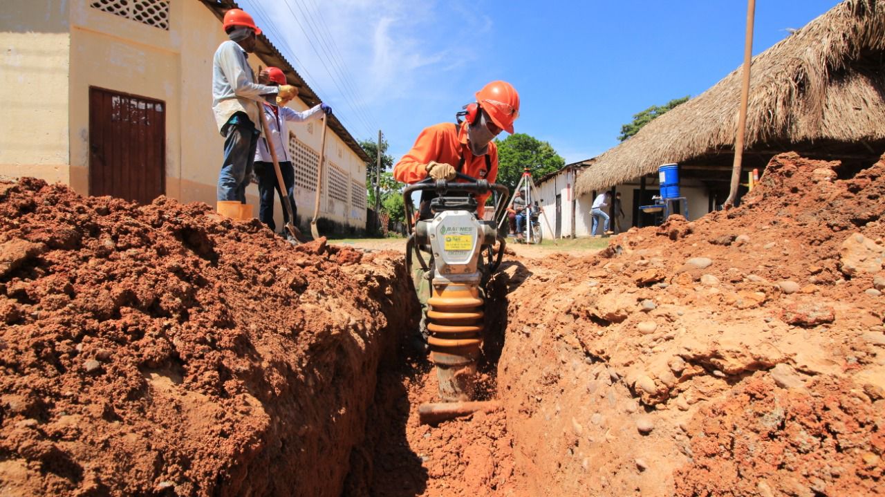 Gracias a la ejecución del nuevo alcantarillado, el corregimiento de Saloa tendrá por primera vez en su historia calles pavimentadas