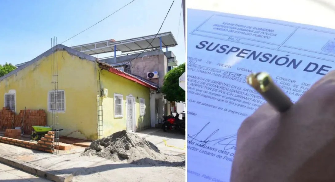 Desmontan construcción que ocupaba espacio público en el barrio El Obrero de Valledupar
