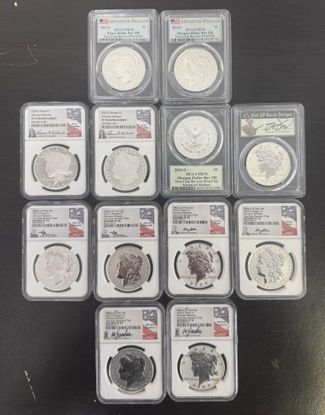 2024-S Morgan Peace Reverse Proof 2 Coin Set With Choice of Signature (Add Note In Checkout For Choice)