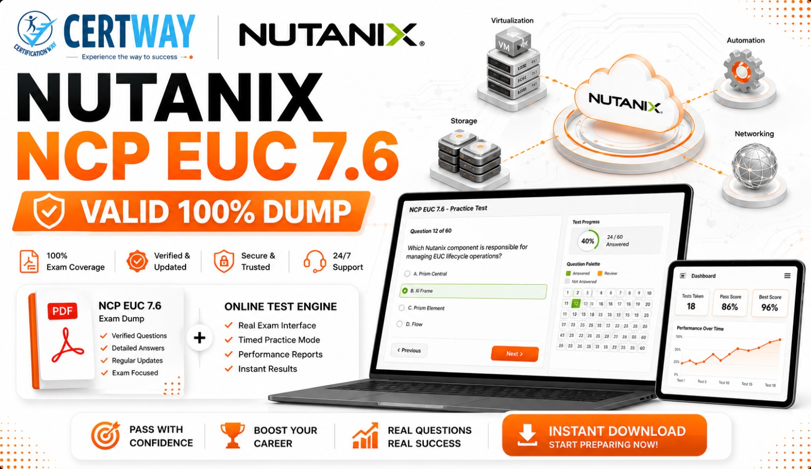 NUTANIX NCP-EUC 7.6 — End User Computing DUMP & Practical TEST