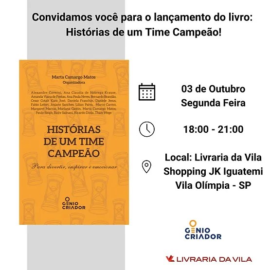 Lançamento do Livro: HISTÓRIAS DE UM TIME CAMPEÃO (Co-autor: Cesar Cotait Kara José)