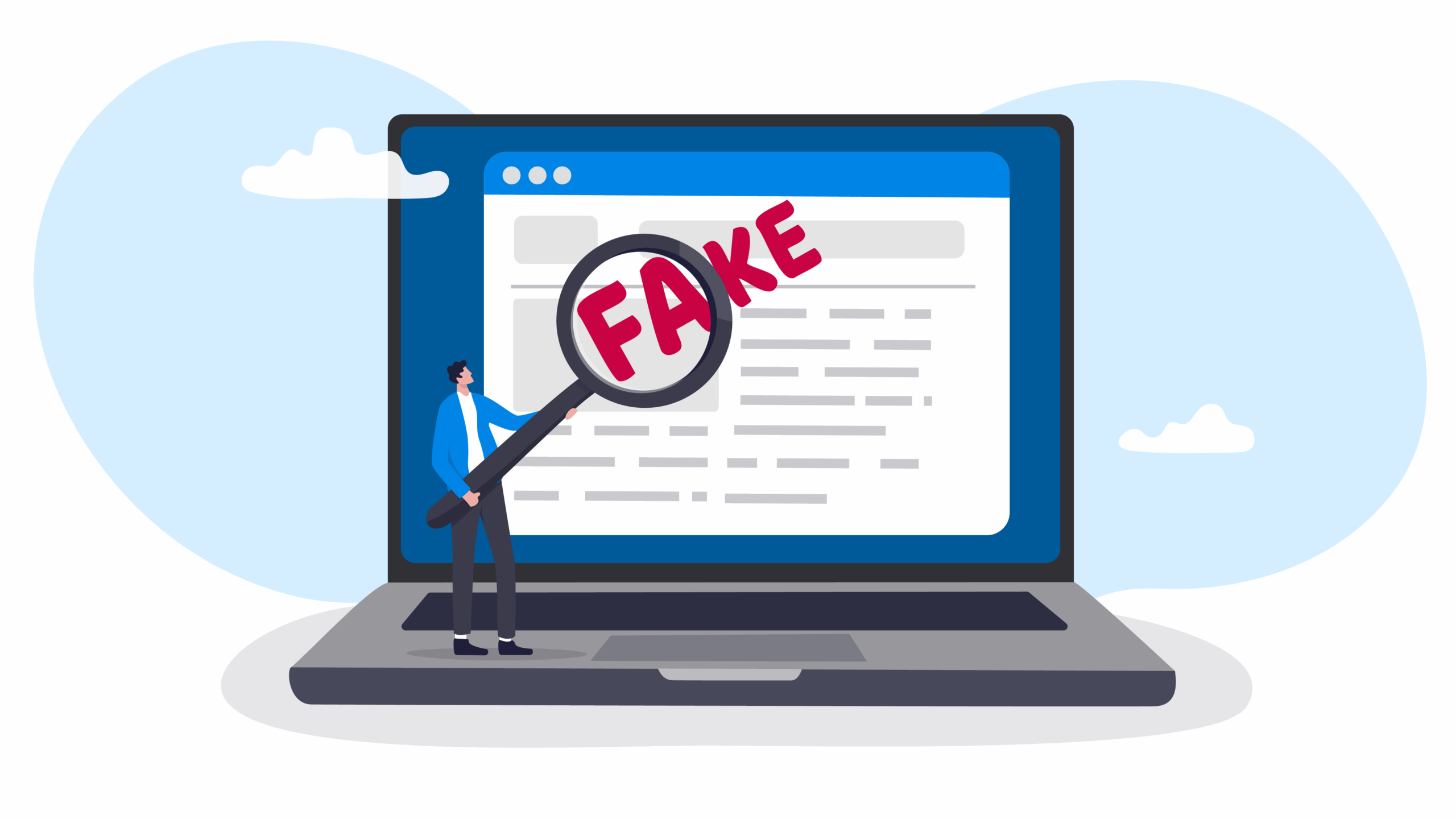 Illustration of a scam email, as featured in the Cezanne blog How to protect yourself from HR and Payroll scams in 2025