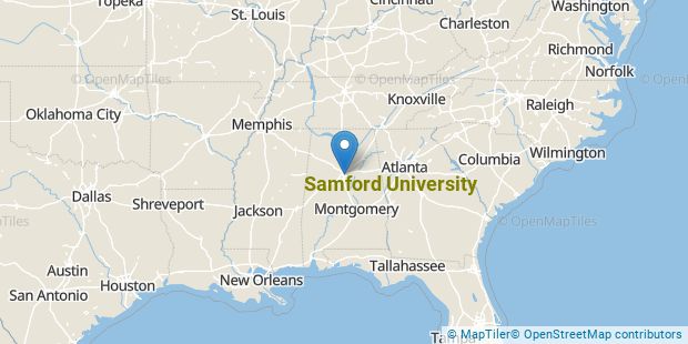 Samford University Overview Map Md 