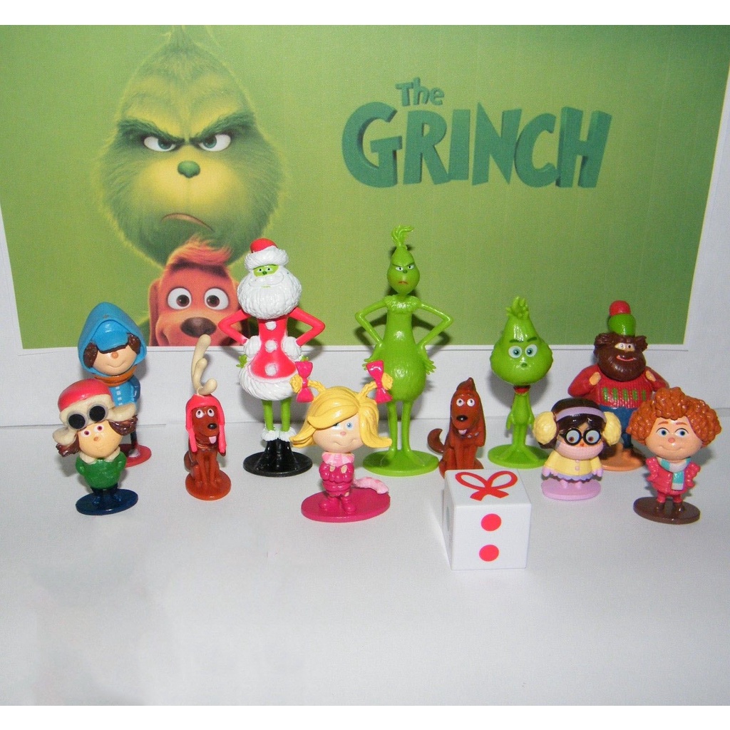 El grinch se estrena el próximo 30 de noviembre en cines. 12pcs Pelicula De Dibujos Animados El Grinch Figura De Pvc Muneca Juguete Figuras De Accion Juguetes De Ninos Shopee Chile