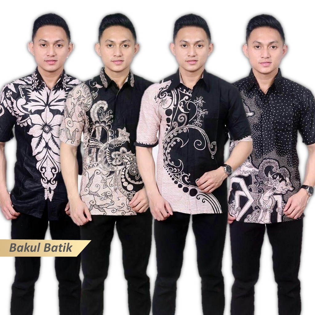 Bakul Batik - Hem Batik Motif Lahab Hitam Manis | Shopee Indonesia