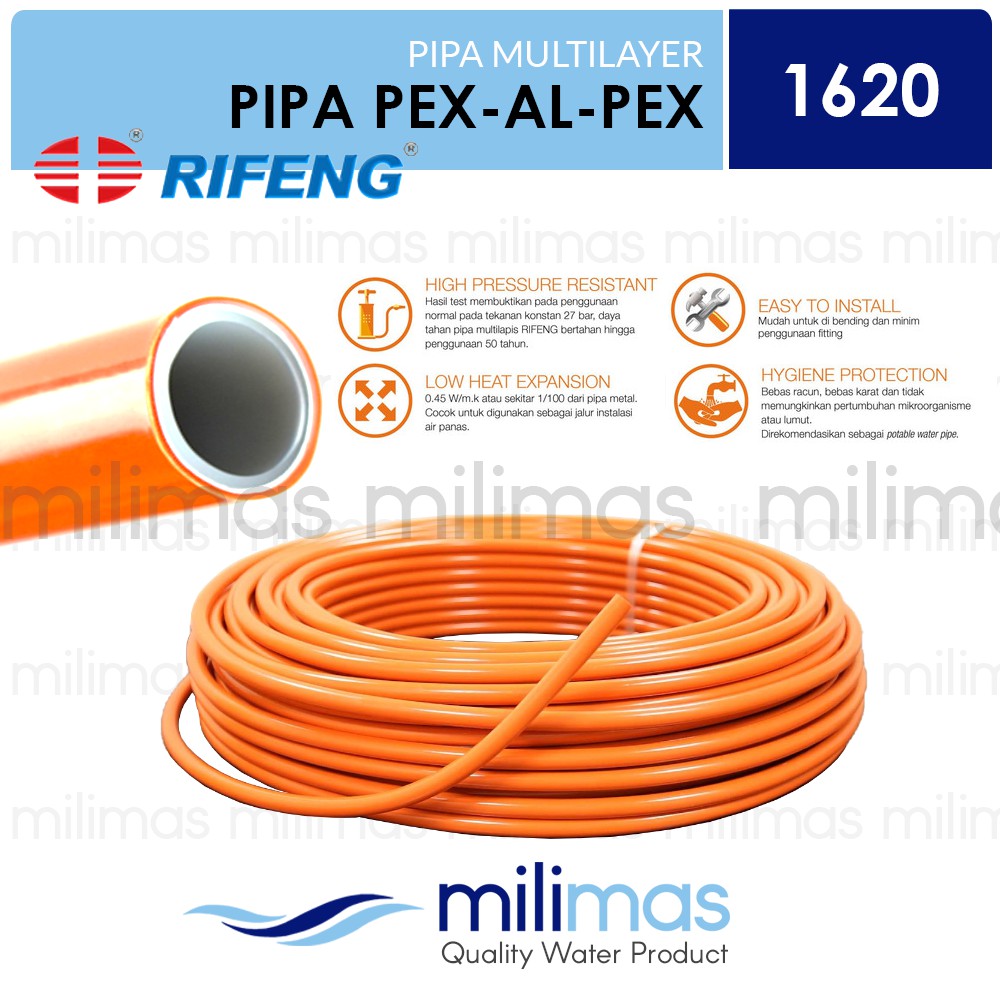 Cara mengintalasi air panas dan instalasi rumah iika anda ingin menginstalasi air panas untuk rumah tinggal, ada beberapa kiat yang perlu diperhatikan. Jual Rifeng Pipa Air Panas Multilayer B1620 3 4 Orange Pex Al Pex Shopee Indonesia