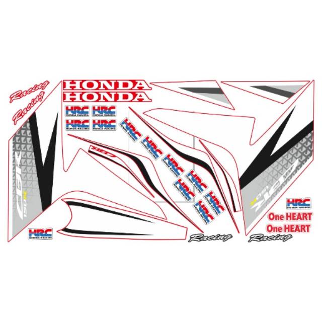 Decal sticker striping variasi fullbody honda . Striping Ori Cbr 150 R Shopee Indonesia