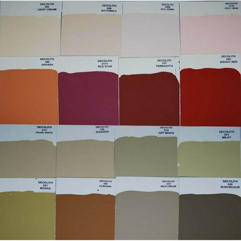 Terpopuler 44 cat tembok decolith warna cream sumber . Cat Tembok Decolith 5kg Semua Warna Shopee Indonesia