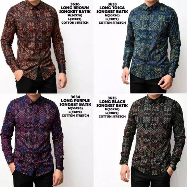 Jual Kain Bahan Kemeja Batik Songket Indonesia|Shopee Indonesia
