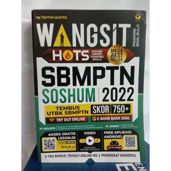 Bahkan beberapa buku panduan ujian tersebut dianggap terbaik dan best. Buku Wangsit Hots Sbmptn Soshum 2022 Shopee Indonesia