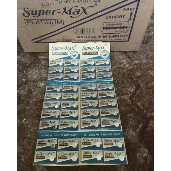 Top Grade Rd Silet Cukur Supermax Platinum Original Barber