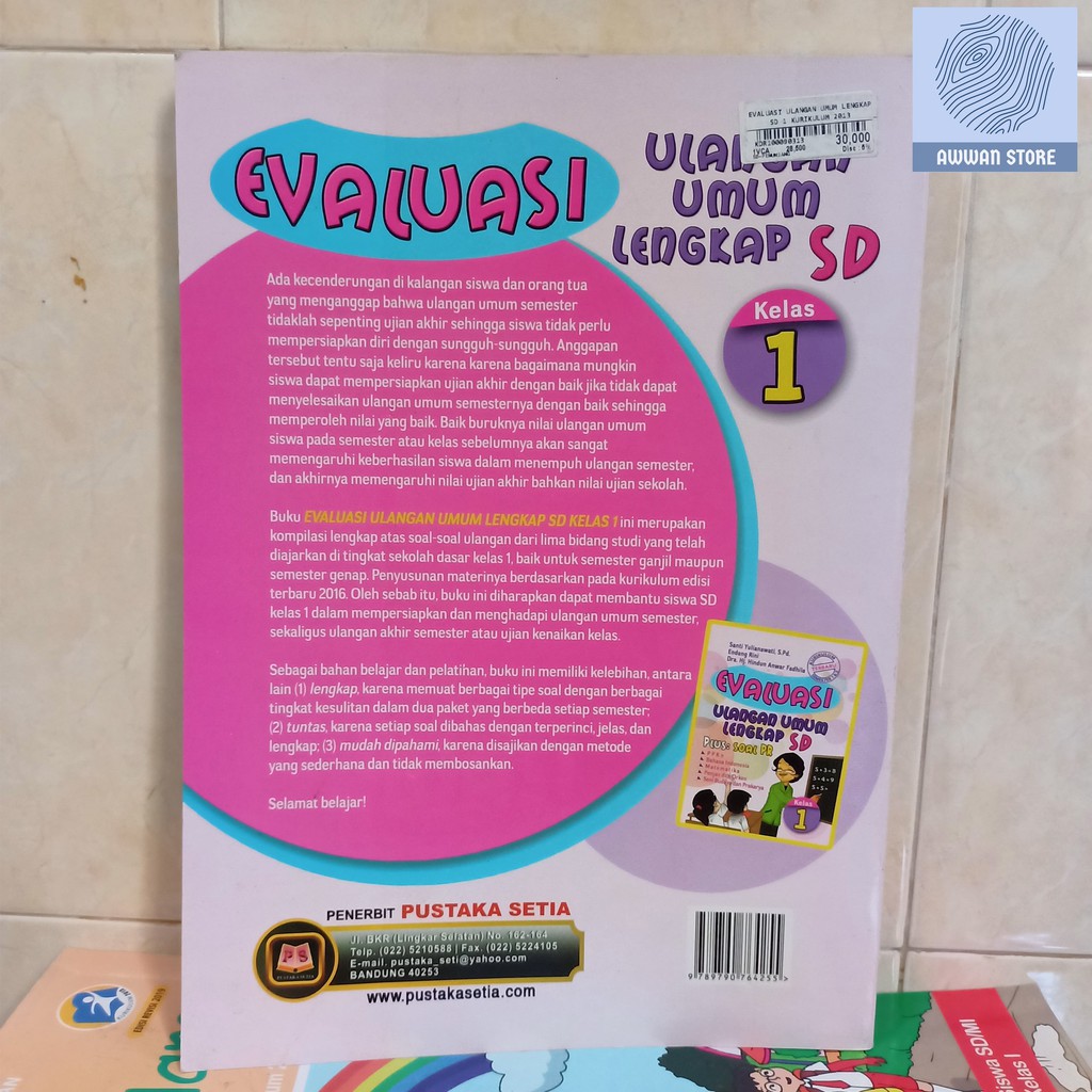 Saya pintar tematik buku soal latihan untuk sd mi kelas 1. Buku Evaluasi Ulangan Umum Lengkap Sd Kelas 1 Santi Yulianawati Dkk Shopee Indonesia