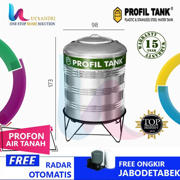 Sebuah rumah pastinya dilengkapi tandon air atau tangki air, dan untuk memasangnya akan dibutuhkan tempat meletakkan tangki tersebut agar aliran air tidak terhambat. Tangki Air Stainless Ps 1100 Kaki Profil Tank Tandon Air Toren Air Shopee Indonesia