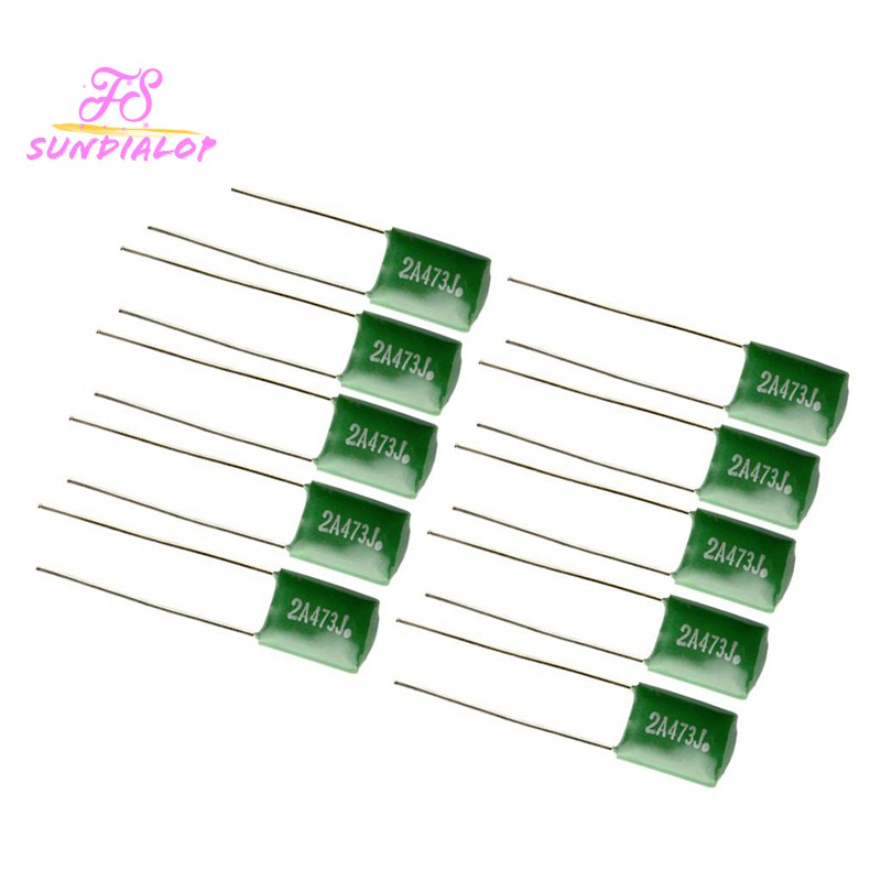 10pcs Cap Kapasitor 0 047 2a473j Untuk Gitar Elektrik Bass