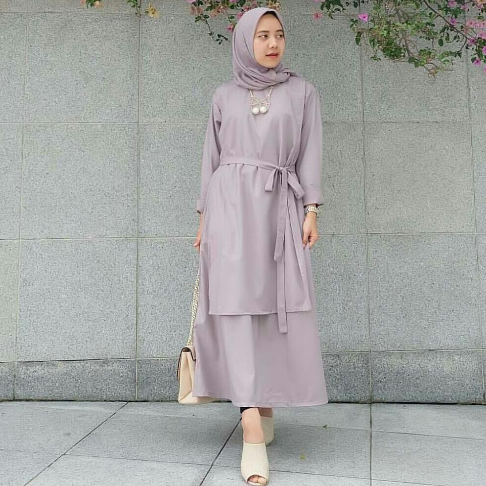 Termurah Promo Ramadhan Carey Tunik Gamis Abg Kekinian Gamis