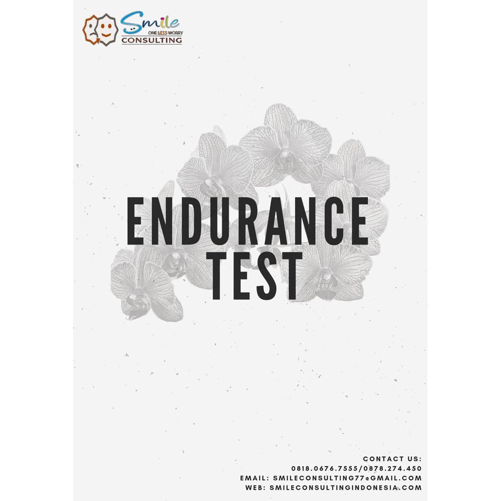 Contoh jenis tes ini arithemitical reasoning,&nbsp;. Jual Tes Endurance Online Termurah Dan Terbaik Indonesia Shopee Indonesia