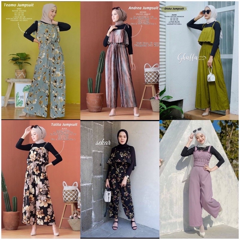 Masuk dalam kategori kain yang licin, sehingga mirip dengan kain sutra. jamsuit.adelia.motif/polos/salur.pinggang karet aktif