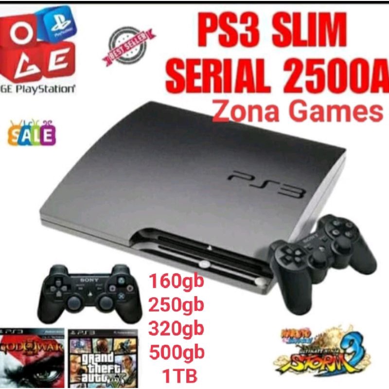 Playstation 3 Ps3 Ps 3 Fat Hdd 500 Gb Full Game Lengkap Indonesia 