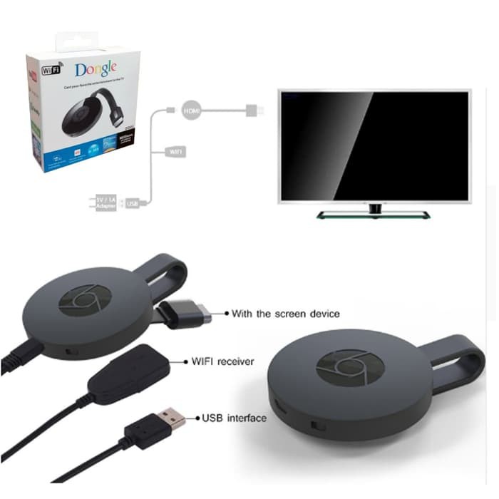 Wifi Dongle Fcast Chrome Cast Hdmi Miracast Screen Cast Dlna For Android Ios