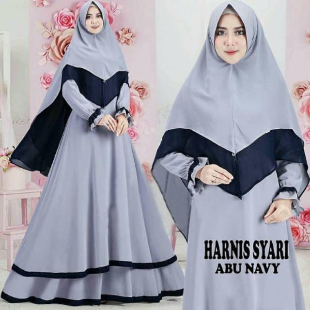 Ns Fc Najibah Gamis Syari Putih Benhur Abu Toska Navy Maroon Hujan