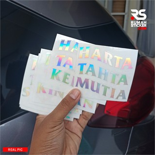 Custom Cutting Sticker Harta Tahta Tulis Nama Di Pesan Pembelian Shopee Indonesia