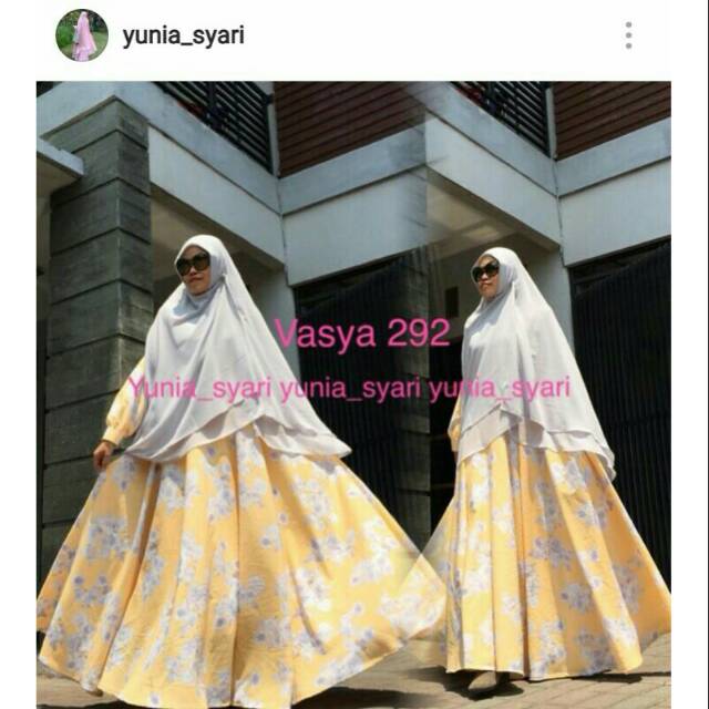 Gamis Vasya Yunia Syari Shopee Indonesia