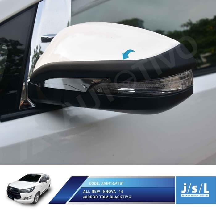Cara cepat membuka/melepas cover spion innova venturer/innova reborn v/innova reborn q hanya membutuhkan waktu tidak lebih dari 1 menit saja . Jual List Cover Spion Innova Reborn Blacktivo Mirror Trim Black Doff Indonesia Shopee Indonesia