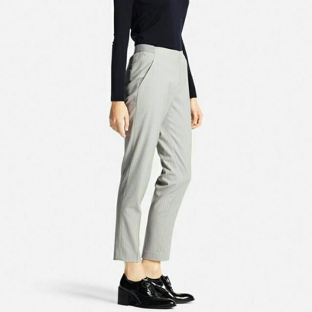 uniqlo ankle stripe pants shopee indonesia on uniqlo women's pants singapore