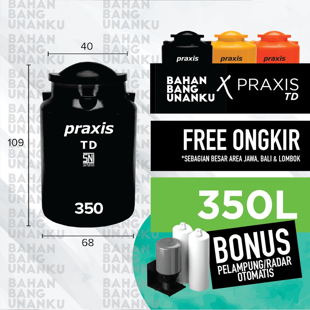 Excel, penguin, tirta, profil tank, stainless. Tandon Praxis Td 350 L Sni Tangki Air Toren Elastis Tahan Banting Bonus Pelampung Otomatis Shopee Indonesia