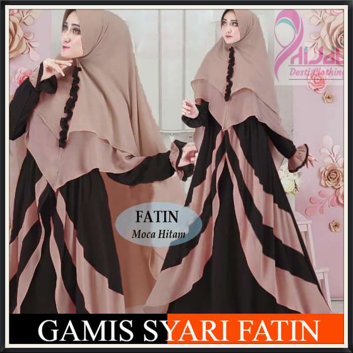 Fatin Gamis Syari Syar I Misbie Premium Fashion Wanita Dress