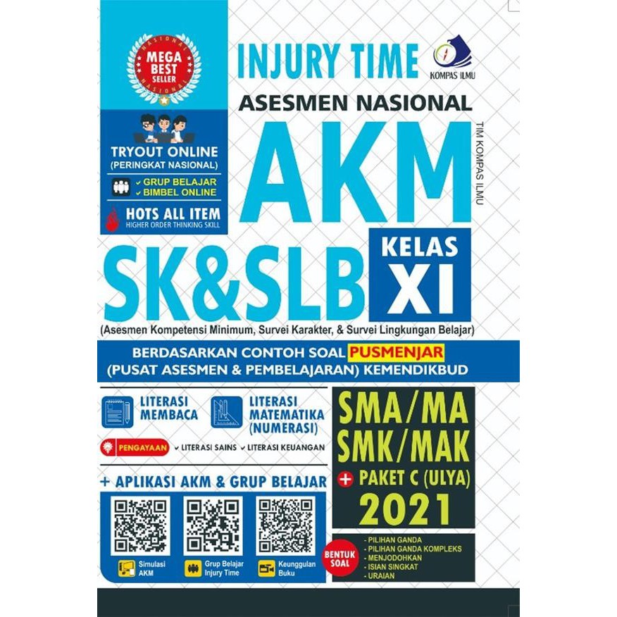 Oleh diposting pada maret 15, 2021. Buku Injury Time Asesmen Nasional Akm Sk Slb Sma Ma Paket C Shopee Indonesia