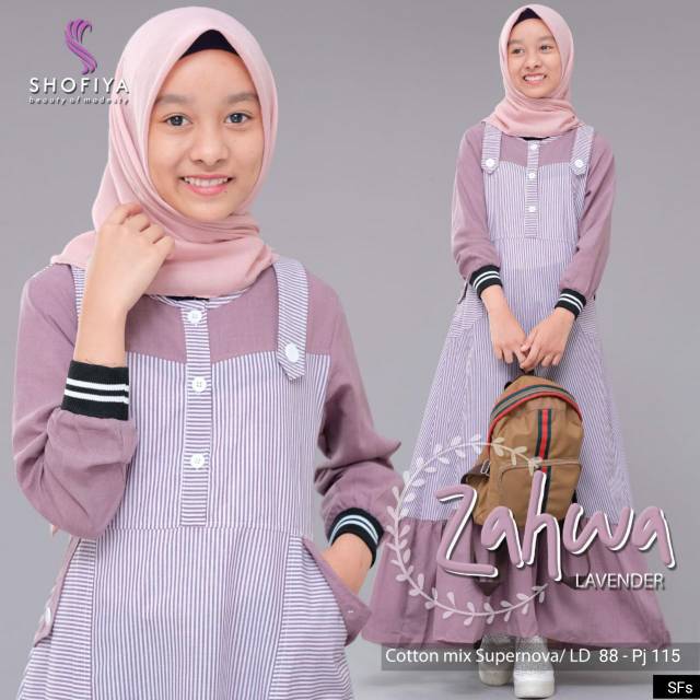 Gamis Anak Remaja Zahwa Ori Shofiya Shopee Indonesia