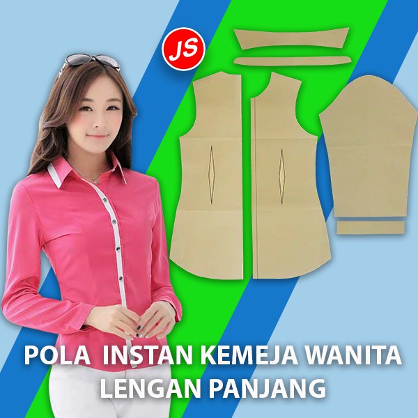 Pola Instan Kemeja Wanita [ Pola Baju Jamblang Studio ] | Shopee Indonesia