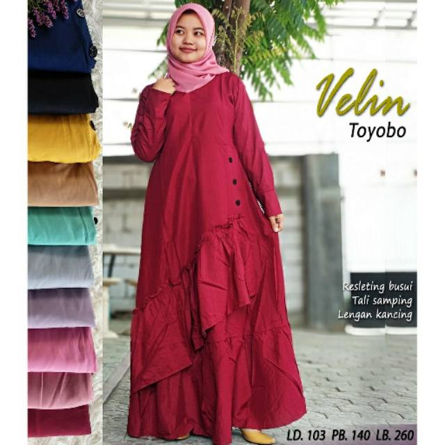 Gamis Toyobo 2 Rempel Bawah Shopee Indonesia