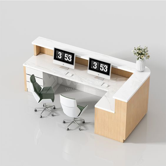 Yang ini model meja resepsionis di kantor google singapura. Jual Meja Resepsionis Kantor Cafe Kasir Minimalis Custom Jakarta Shopee Indonesia