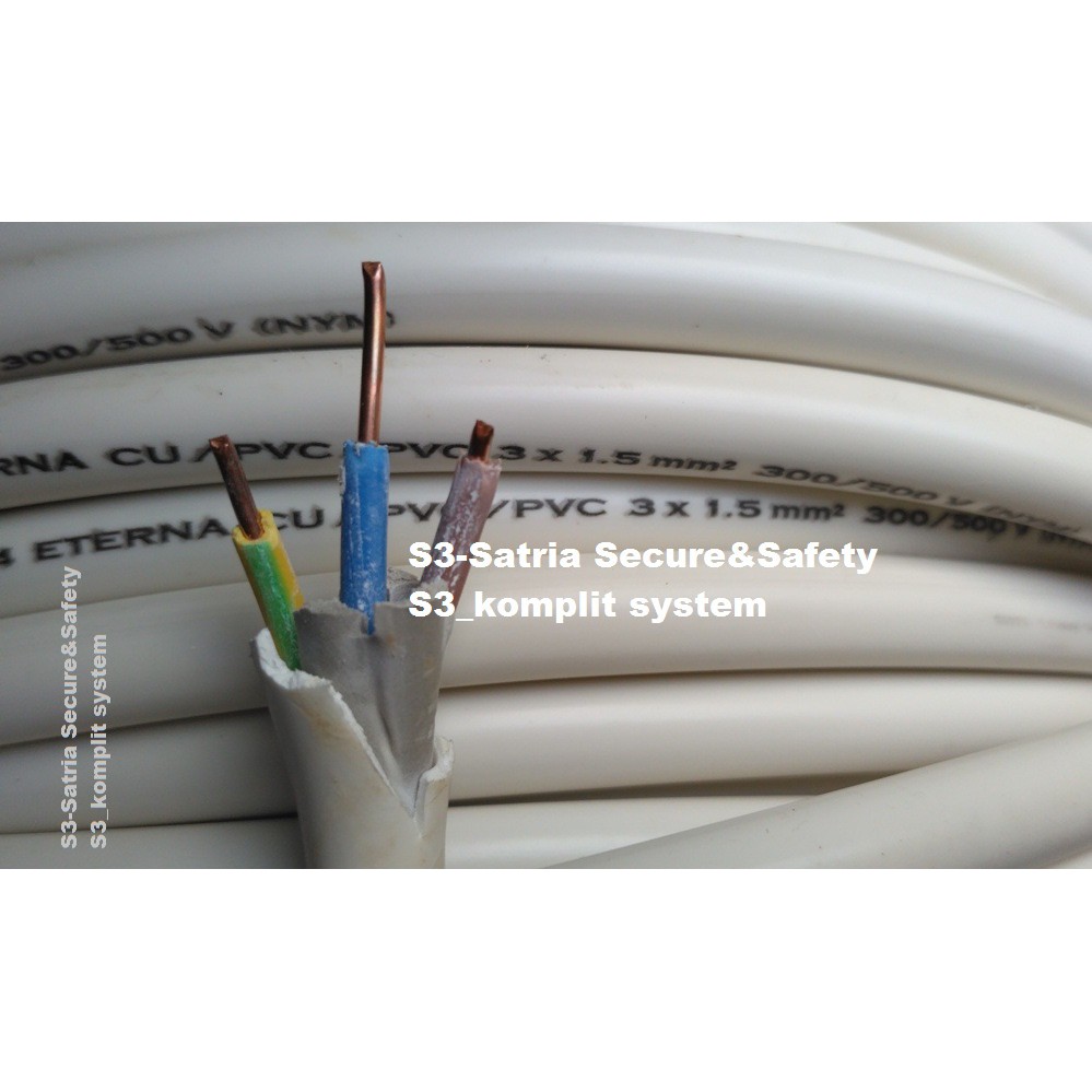 23.5 x 11.5 cm warna : Kabel Eterna Nym 3x1 5 Tunggal Kabel Listrik Isi 3 Meteran Shopee Indonesia