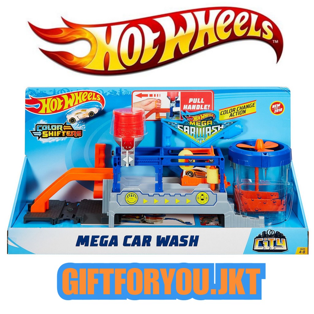 hot wheels mega car wash playset color shifters mainan anak mobil hotwheels original mattel shopee indonesia on speedway car wash prices