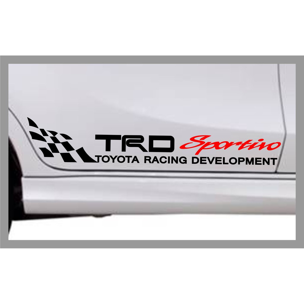 Jual Stiker Mobil Cutting Sticker Kaca dan Body Mobil TRD ...