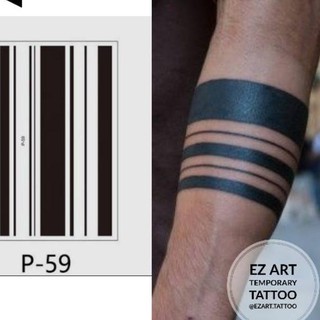 P 59 Desain Garis Gelang Tribal Temporary Tattoo Tato Temporer Fashion Dan Style Shopee Indonesia
