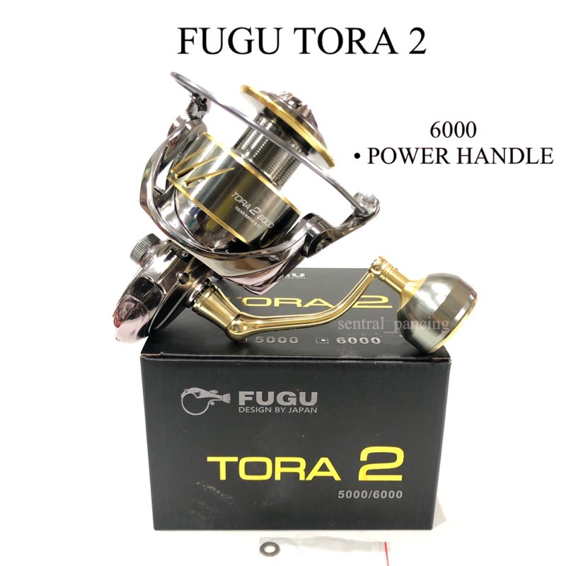 Reel fugu tora ii 2 1000 2000 3000 4000 6000 power handle. Reel Fugu Tora 2 6000 Power Handle Shopee Indonesia