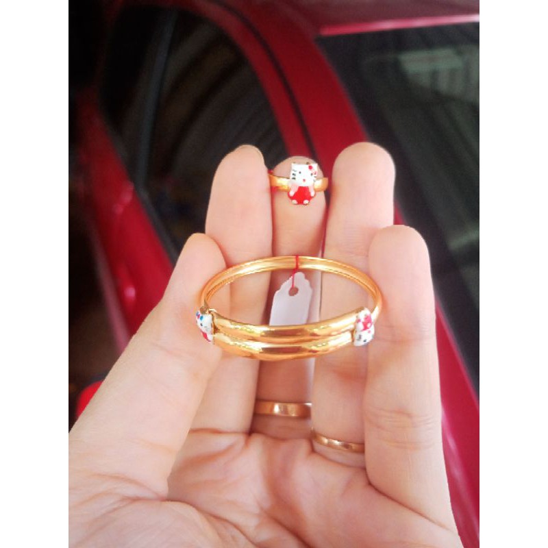 Satuan, harga antam, harga antam retro, harga antam batik, harga ubs. Set Perhiasan Emas Untuk Anak Bayi Gelang Bayi Dan Cincin Bayi Emas Asli Terbaru Gelang Hello Kitty Shopee Indonesia