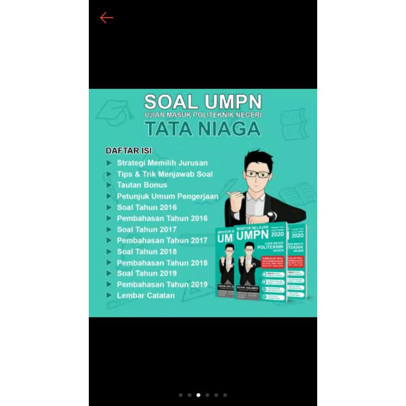 Kegiatan usbn (ujian sekolah berstandar nasional) tingkat smp atau mts baru saja berlangsung hari ini senin 8 april 2019 hingga 13 april . Buku Umpn Sbmpn Tataniaga 2020 Ujian Masuk Politeknik Negeri Shopee Indonesia