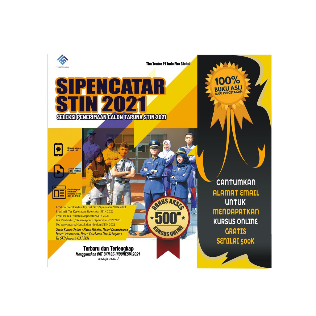 Pendaftar ptb stin 2021 mencapai 10.465 (sepuluh ribu empat ratus enam puluh lima) orang, sedangkan kuota stin 2021 hanya sebesar 250 (dua ratus lima puluh) siswa saja. Buku Stin 2021 Kumpulan Soal Stin Dan Pembahasan Plus Materi Stin Ptb Stin 2021 Shopee Indonesia