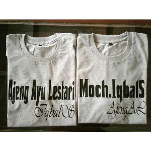 Beli baju kaos couple keluarga | kaos custom anak & dewasa | desain kaos king queen | gratis ganti nama terbaru di shopee. Jual Baju Couple Nama Sendiri Kaos Couple Desain Sendiri Murah Indonesia Shopee Indonesia