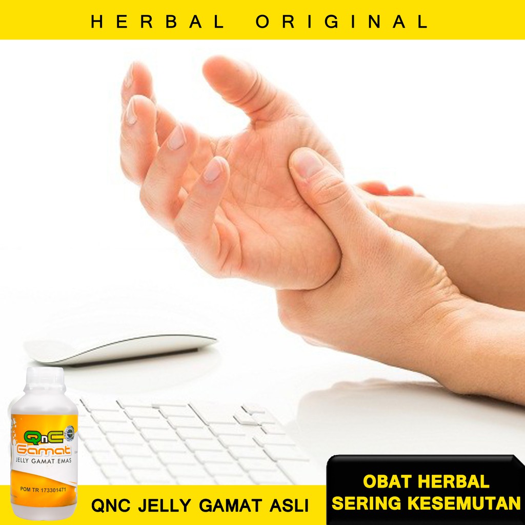 Jual Obat Herbal Kebas Kesemutan, Kebas Di Tangan, Kesemutan Di Jari Tangan  - Obat Kram Herbal Qnc Jelly Indonesia|Shopee Indonesia