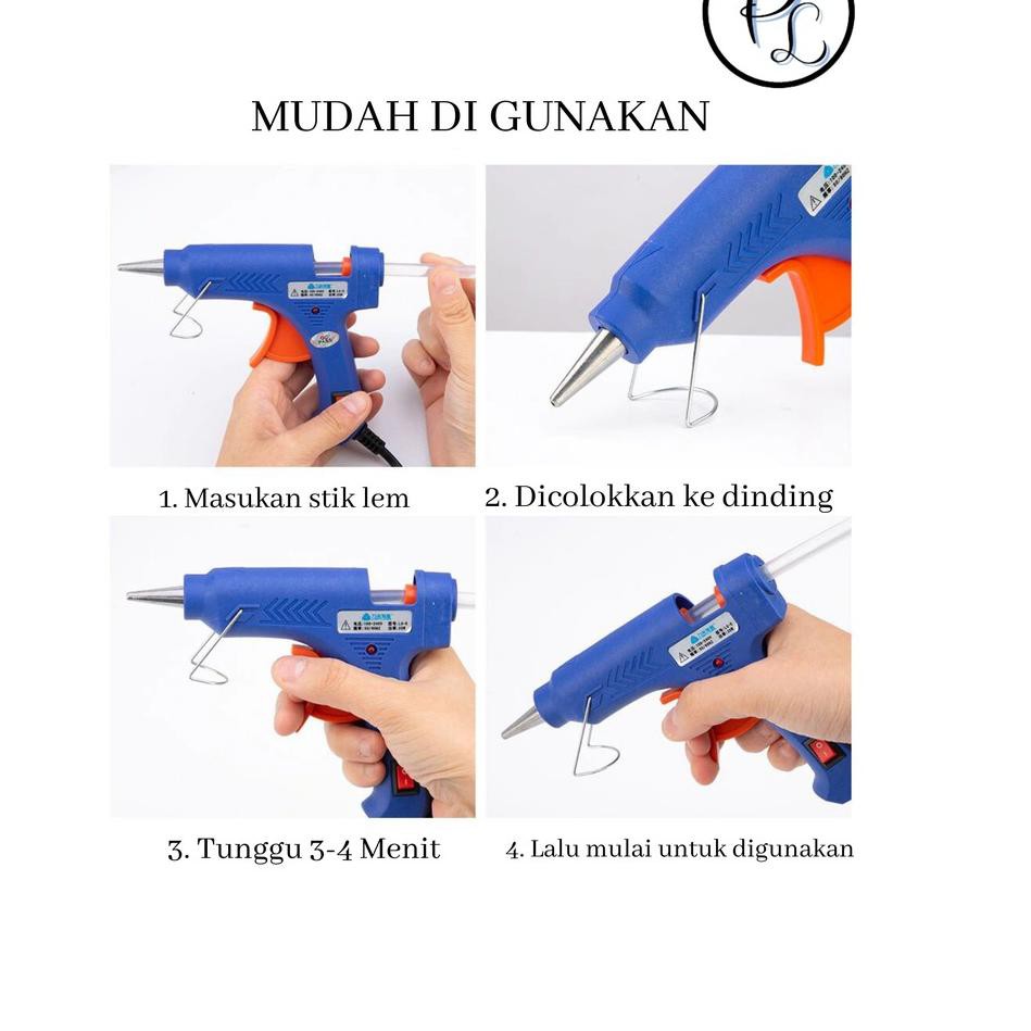 8.8 FLASH SALE (PL) Lem Tembak Glue Gun on off 20 W Lem Bakar Mini | Shopee  Indonesia
