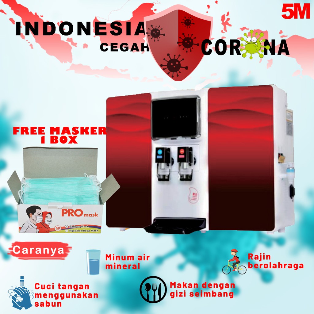 Jual Filter Air Dispenser Dingin Dan Panas Water Purifier Menyaring Air  Kran Menjadi Air Minum RO 690A Indonesia|Shopee Indonesia