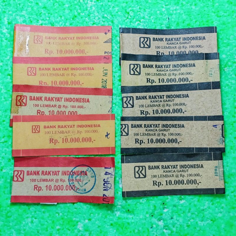KG02 KERTAS GEPOKAN UANG NOMINAL 10000000/10 JUTA BANK BRI KOLEKSI KERTAS  GEPOKAN SOUVENIR MAHAR | Shopee Indonesia