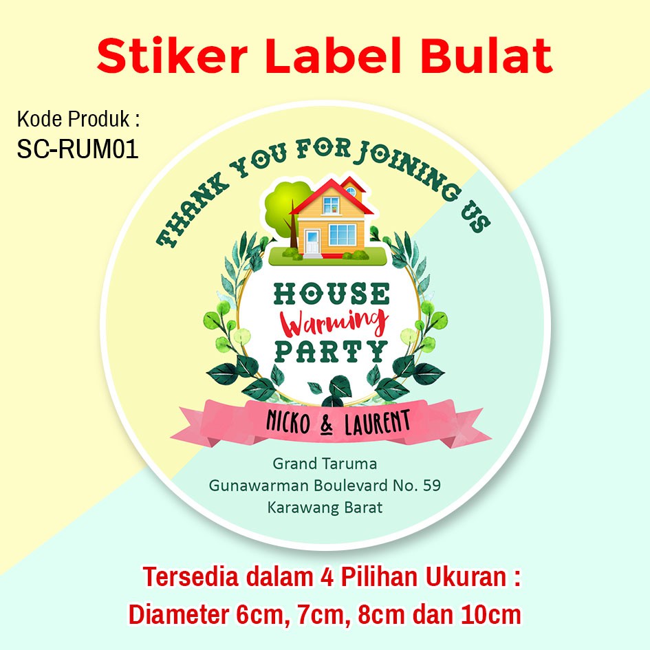 Stiker/ kartu syukuran rumah baru atau pindahan rumah. Harga Syukuran Rumah Baru Terbaru Juli 2021 Biggo Indonesia