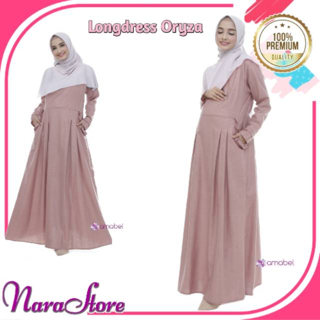 Baju Ibu Hamil Oryza Gamis Bumil Baju Ibu Menyusui Dress Busui